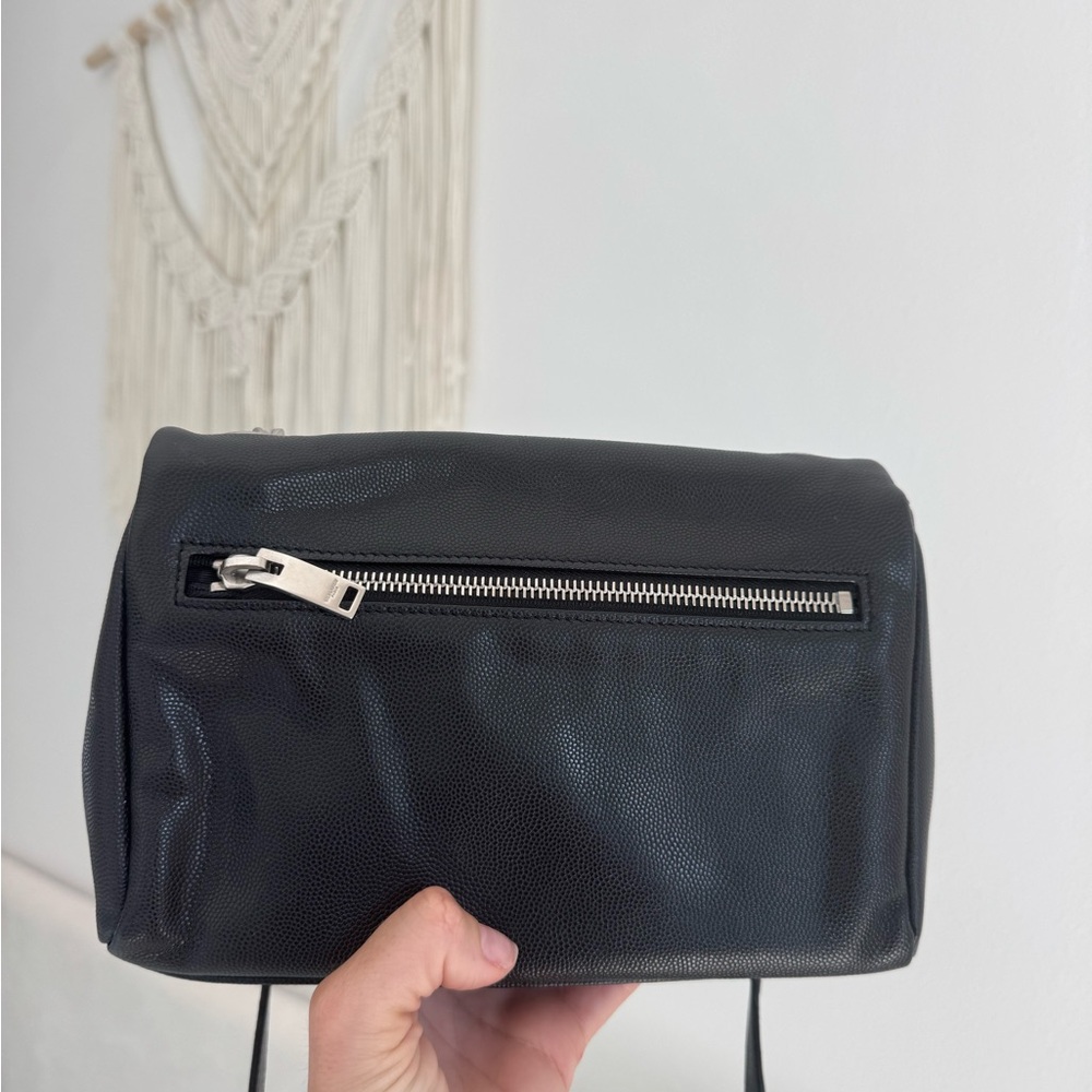 Saint Laurent YSL West Hollywood Bag – Black Leather Silver Hardware - Picture 7 of 13